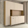 Armário de Cozinha com Balcão Talim 9 Portas 1 Gaveta Freijó/Soft - Panorama Móveis