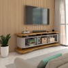 Rack para TV Até 75 Polegadas Aracaju 3 Portas Naturalle/Off White - Panorama Móveis