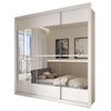 Guarda-Roupa Casal Materra 3 Portas 4 Gavetas com Espelho Branco - Panorama Móveis