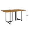 Mesa de Jantar 6 Lugares Imperatriz Preto/Nature - Art Panta