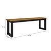 Mesa de Jantar 6 Lugares Imperatriz Preto/Nature - Art Panta