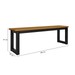 Mesa de Jantar 6 Lugares Imperatriz Preto/Nature - Art Panta