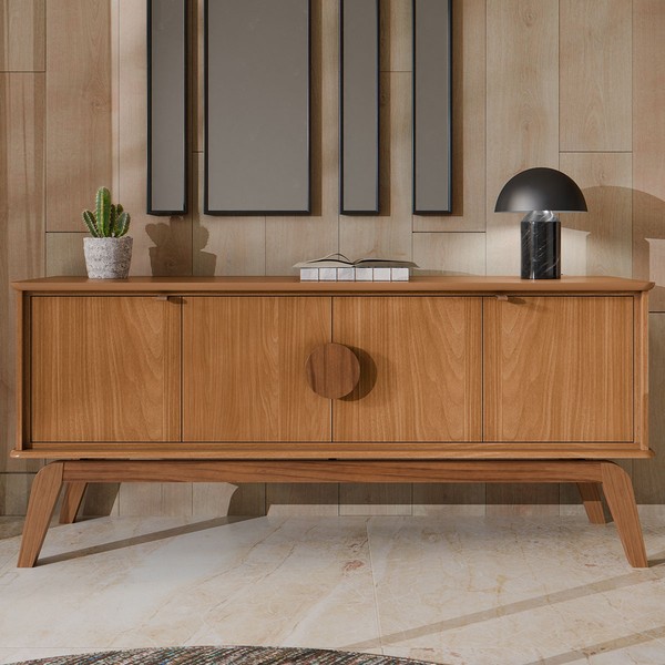 Balcão Buffet Paris 4 Portas Nature - Tebarrot