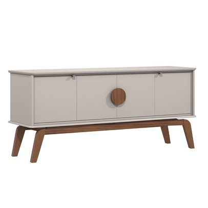 Balcão Buffet Paris 4 Portas Off White/Nature - Tebarrot