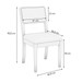 Mesa de Jantar 8 Lugares Loane com Vidro Madeira Maciça Off White/Fendi - Kappesberg