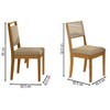 Mesa de Jantar 8 Lugares Loane com Vidro Madeira Maciça Off White/Fendi  - Kappesberg