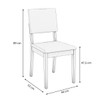 Mesa de Jantar 4 Lugares Flávia com Vidro Madeira Maciça Off White/Fendi - Kappesberg
