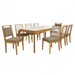 Mesa de Jantar 8 Lugares Elani com Vidro Madeira Maciça Off White/Capuccino - Kappesberg