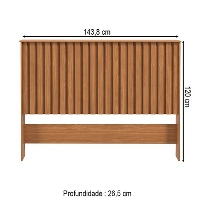Cabeceira Casal Detroit Ripado Nature - Tebarrot