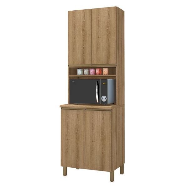 Torre Quente 4 Portas 3 Prateleiras Castani - Indekes