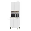 Torre Quente 4 Portas 3 Prateleiras Branco - Indekes