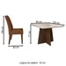 Mesa de Jantar 4 Lugares Evora com Vidro Freijo/Marrom - Art Panta