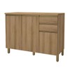 Balcão de Cozinha para Pia 120 Cm 3 Portas 2 Gavetas Castani 6123.17 - Indékes