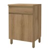 Armário de Cozinha 60 Cm 1 Porta 1 Gaveta 6123.12 Castani - Indékes