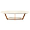 Mesa de Centro Elegance Off White/Nature - Tebarrot