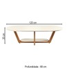 Mesa de Centro Elegance Off White/Nature - Tebarrot