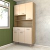 Armário de Cozinha Beatrice 6 Portas 1 Gaveta Freijó/Vanilla - Panorama Móveis