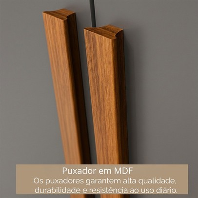 Guarda-Roupa Solteiro Modulado Odisseia 5 Portas 12 Prateleiras com Espelho Onix - Panorama Móveis