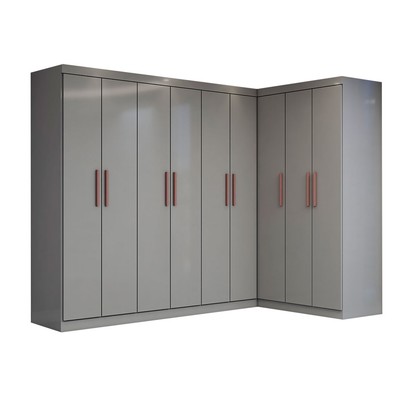 Guarda-Roupa Casal Modulado Odisseia 9 Portas 2 Gavetas Onix - Panorama Móveis