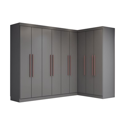 Guarda-Roupa Casal Modulado Odisseia 9 Portas 2 Gavetas Onix - Panorama Móveis