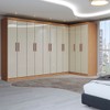 Guarda-Roupa Casal Modulado Odisseia 11 Portas 4 Gavetas Cinamomo/Off White - Panorama Móveis