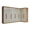 Guarda-Roupa Casal Modulado Odisseia 11 Portas 4 Gavetas Cinamomo/Off White - Panorama Móveis