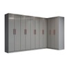 Guarda-Roupa Casal Modulado Odisseia 11 Portas 4 Gavetas Onix - Panorama Móveis