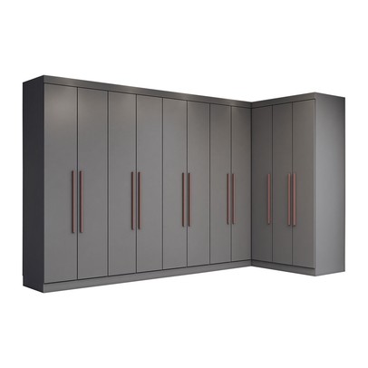 Guarda-Roupa Casal Modulado Odisseia 11 Portas 4 Gavetas Onix - Panorama Móveis