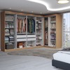 Guarda-Roupa Casal Modulado Odisseia 11 Portas 4 Gavetas com Espelho Cinamomo/Off White - Panorama Móveis