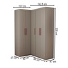 Guarda-Roupa Solteiro Modulado Odisseia 5 Portas 12 Prateleiras Onix - Panorama Móveis