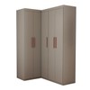Guarda-Roupa Solteiro Modulado Odisseia 5 Portas 12 Prateleiras Onix - Panorama Móveis