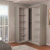 Guarda-Roupa Solteiro Modulado Odisseia 5 Portas 12 Prateleiras Onix - Panorama Móveis