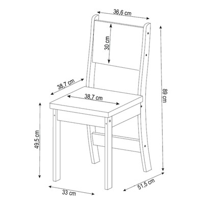 Canto Alemão Hard com 2 Cadeiras Mel/Veludo Cinza - Viero Móveis