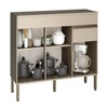 Balcão de Cozinha Line 150 Cm 3 Portas 1 Gaveta Vanilla - Kits Paraná