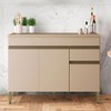 Balcão de Cozinha Line 150 Cm 3 Portas 1 Gaveta Vanilla - Kits Paraná