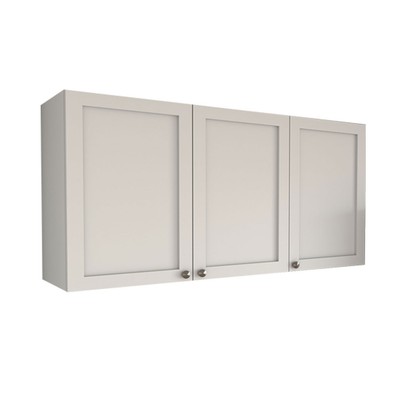 Armário Aéreo Cozinha Essenza 3 Portas 100% Mdf Branco Fosco - Panorama Móveis