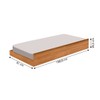 Cama Auxiliar Solteiro Tijucas Nature - Pnr Móveis
