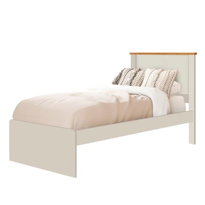 Cama de Solteiro Tijucas Off White/Mad - Pnr Móveis