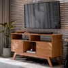Rack para TV Até 43 Polegadas Villa 2 Portas 1 Prateleira Nature - Pnr Móveis