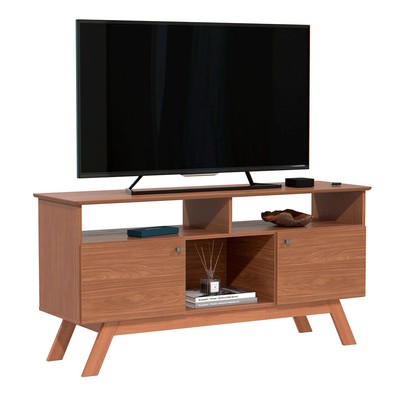 Rack para TV Até 43 Polegadas Villa 2 Portas 1 Prateleira Nature - Pnr Móveis