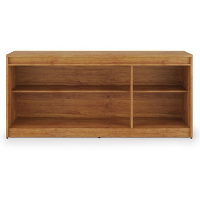 Balcão Buffet Alvin 3 Portas 1 Prateleira Mel/Off White - Viero Móveis