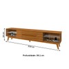 Rack para TV Até 75 Polegadas Itapirubá 2 Gavetas 2 Prateleiras Nature - Pnr Móveis