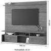 Painel para TV Até 70 Polegadas Adrian 2 Portas 1 Prateleira Off White/Mel - Viero Móveis