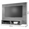 Painel para TV Até 42 Polegadas Baly 2 Nichos Off White/Mel - Viero Móveis