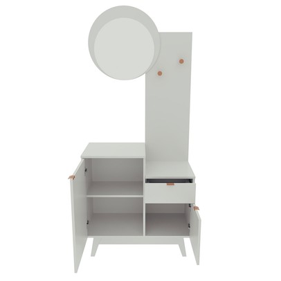 Aparador 2 Portas 1 Gaveta com Espelho Ap2311 Branco - Tecno Mobili