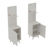 Armário de Banheiro 1 Porta 1 Prateleira com Espelho Bn3684 Branco - Tecno Mobili