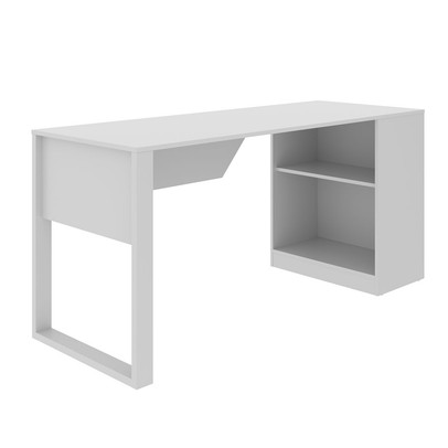 Mesa Escrivaninha 1 Prateleira Me4182 Branco - Tecno Mobili