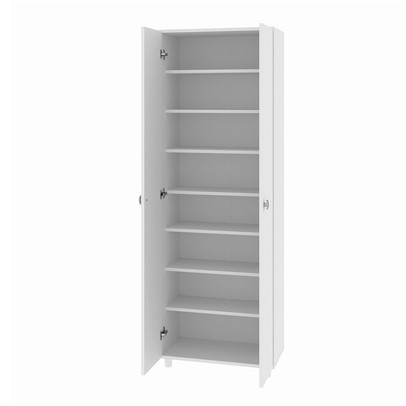 Sapateira Multiuso 2 Portas 8 Prateleiras Sa3406 Branco - Tecno Mobili