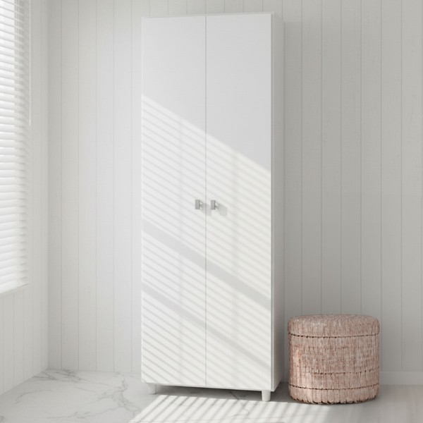 Sapateira Multiuso 2 Portas 8 Prateleiras Sa3406 Branco - Tecno Mobili