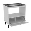 Balcão de Cozinha para Cooktop 75 Cm 1 Porta Bl3315 Branco - Tecno Mobili